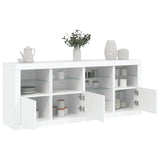 Sideboard with LED Lights White 164x37x67 cm 3209051