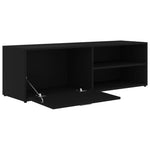 TV Cabinet Black 120x34x37 cm Engineered Wood 801153