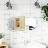 LED Bathroom Mirror 90x40 cm Oval 353286