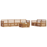 Outdoor Sofa Set 7 pcs Natural Solid Acacia Wood 3373049