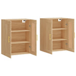 Wall Mounted Cabinets 2 pcs Sonoma Oak Engineered Wood 3198004