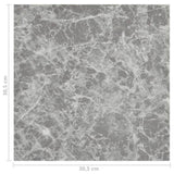 Self-adhesive Flooring Planks 55 pcs PVC 5.11 m Concrete Grey 324673