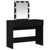 Dressing Table Black Oak 100 x 40 x 130 cm Engineered Wood 868842