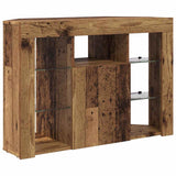 Corner LED TV Cabinet 100x40x68cm Old Wood Engineered Wood 889793