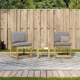 3 Piece Garden Lounge Set Impregnated Wood Pine 832624