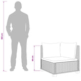 2 pcs Rattan Lounge Set with Cushions GENDT Natural Rattan 3429857