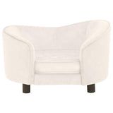 Dog Sofa Cream 69x49x40 cm Plush 171025