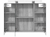 Bathroom Mirror Cabinet Grey Sonoma 70 x 14.5 x 70 cm 889100