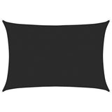 Sunshade Sail 160 g/m Black 5x6 m HDPE 311741