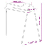 Saddle Rack 3 Legged Freestanding Black Iron 172443