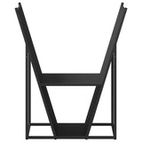 Firewood Rack Black 69.5x35x81 cm Cold-rolled steel 864177