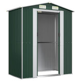 Garden Shed Green 192x108x223 cm Galvanised Steel 319267