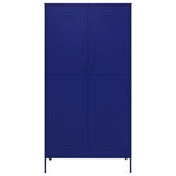 Wardrobe Navy Blue 90x50x180 cm Steel 336244