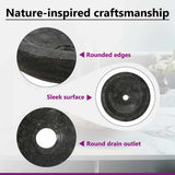 142774 Sink 40x12 cm Marble Black