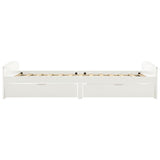 Bed Frame with 2 Drawers without Mattress White 90x200 cm 322155