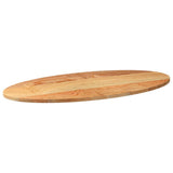 Table Top Light Brown 100x50x2 cm Solid Wood Oak Oval 4009046