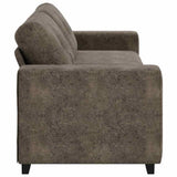 Sofa with Cushion Dark grey Faux leather 4105145