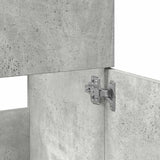 Bathroom Cabinet with Mirror Concrete Grey Engineered Wood 856380