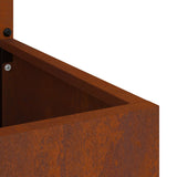 Garden Privacy Screen Rusty 50 x 32 x 150 cm Weathering steel 876433