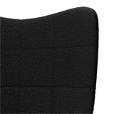 Armchair Black 62 x 67 x 95.5 cm Sherpa Fabric 42001781