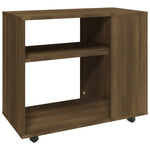 ZNTS Side Table Brown Oak 70x35x55 cm Engineered Wood 815107