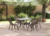 Garden Table Set 5 pcs Bronze Cast Aluminium 3334752