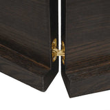 Wall Shelf Dark Brown 160x60x cm Treated Solid Wood Oak 363834
