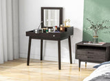 Dressing Table with Flip-up Mirror, Makeup Desk with 2 Drawers, Vanity Table Writing Desk for T3398P344248