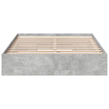 Bed Frame with Drawers without Mattress Concrete Grey 135x190 cm Double 3280695
