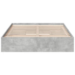 Bed Frame with Drawers without Mattress Concrete Grey 135x190 cm Double 3280695