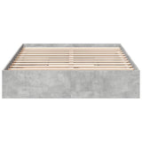 Bed Frame with Drawers without Mattress Concrete Grey 135x190 cm Double 3280695