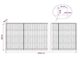 Gabion with 5 mm Wire and 10x10 cm Mesh 1000x50x200 cm 3465278