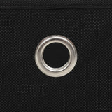 Storage Boxes 10 pcs Non-woven Fabric 28x28x28 cm Black 325189