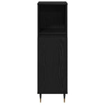 Bathroom Furniture Set 3 pcs Black Oak 30 x 30 x 190 cm 3333098