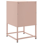 ZNTS Bedside Cabinet Pink 36x39x60.5 cm Steel 846460