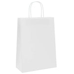 ZNTS Paper Bags 250 pcs with Handles White 26x12x35 cm 4101618