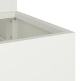 Garden Planter White 90 x 90 x 35 cm Cold-rolled Steel 865835