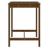 Garden Table Honey Brown 82.5x82.5x110 cm Solid Wood Pine 824084