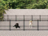 Outdoor Dog Kennel Steel 45.16 m 3124645