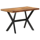 321545 Dining Table 120x60x75 cm Solid Wood with Honey Finish