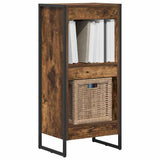 Book Cabinet Smoke Oak 40 x 30 x 86.5 cm Engineered Wood 886362