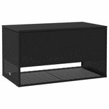 Outdoor Cushion Box Black 100x55x55.5 cm Poly Rattan 4104141