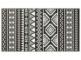 Outdoor Rug Geometric ARAKIL Black and White 400 x 300 cm 42003553