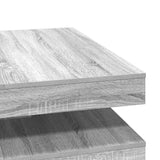 Coffee Table 360-Degree Rotatable Grey Sonoma 90x90x34.5 cm 3321356
