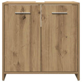 Bathroom Sink Cabinet Artisan Oak 60x33x60 cm Engineered Wood 856040