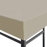 Gazebo Top Cover 310 g/m 3x3 m Beige 44778