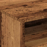Coffee Table with LED Lights Old Wood 50x49x40 cm 857708