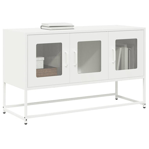 ZNTS TV Cabinet White 100.5x39x60.5 cm Cold-rolled Steel 853343