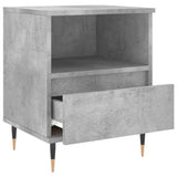 Bedside Cabinets 2 pcs Concrete Grey 40x35x50 cm Engineered Wood 830613