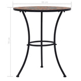 Table Orange and Grey Ceramic top and Powder-coated iron frame 46717